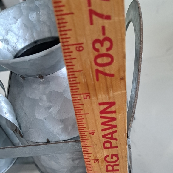 Set of 3 Galvanized Metal Milk Jugs. Mini Collectable. - Picture 5 of 5